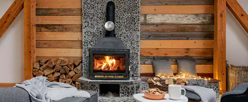 Thelin Hearth Products Direct Vent Gas Stove Fireplace Inspection in Clarksville, Indiana